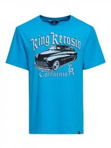 Футболка King Kerosin California Greaser синего цвета King Kerosin