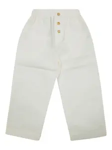 Брюки с застежкой на пуговицу 1 + In The Family, белый