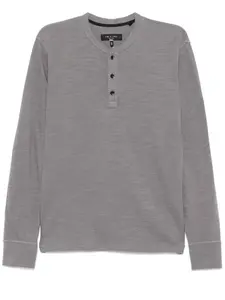 Футболка Classic Flame Henley rag & bone, серый