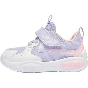 Нескользящие износостойкие низкие туфли для малышей QIAODAN, фиолетовый/белый