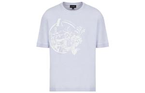 Футболка мужская светло-фиолетовая EMPORIO ARMANI