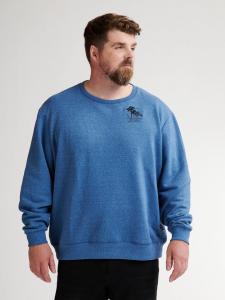 Повседневный свитер больших размеров Salida синего цвета Petrol Industries