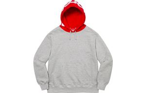 Контрастная толстовка с капюшоном Week 2 FW21, белая Supreme, фиолетовый