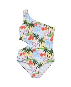 Детский купальник Ciao Paradiso на одно плечо - для девочек постарше. Snapper Rock, синий