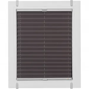 Жалюзи-плиссе Sunlines «One Size Style Crepe», непрозрачные, без сверления, натяжные, цвет аксессуаров серый, для зажима