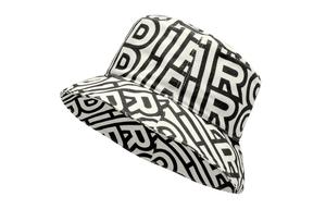 Двухцветная панама из холста By Marc Jacobs Hat FENDI, черно-белая