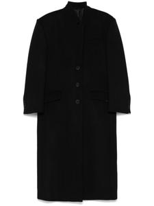 Однобортное пальто The Attico, черный