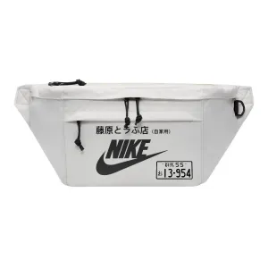 Nike Тканевая наплечная сумка через плечо поясная унисекс светло-бежевая, Japanese