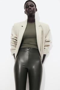 Леггинсы с покрытием H&M, зеленый