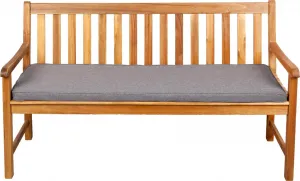 Подушка на сиденье для скамеек, садовых качелей и сидений, гладкая. FK5 (170x40x5, светло-серая) POOM