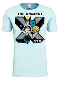 Классическая футболка LOGOSHIRT Shirt X-Men, светло-синий