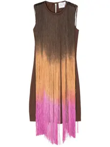 Платье мини Mobilia Galvan London, коричневый