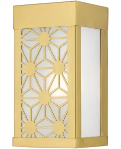 Настенный уличный светильник Berkeley 1 Light Outdoor ADA Small Sconce Livex, Satin Gold