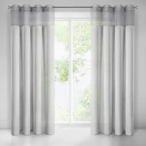 Штора GRACE серебристая 135x250 см на люверсах Eurofirany