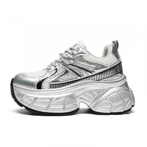 Женские кроссовки Chaser Of The Light, устойчивые к истиранию и увеличивающие рост, с низким верхом и массивным верхом ZHR, Beige Apricot