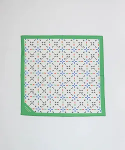 Бандана со сплошным принтом из 100% хлопка Studio Picone, цвет Green(155)