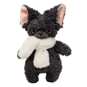 Шарф немецкие кошки плюшевые куклы высота 37см ELEPH BUNNY, черный