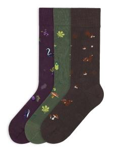 Носки Von Jungfeld Icons Socken-Set, темно-зеленый