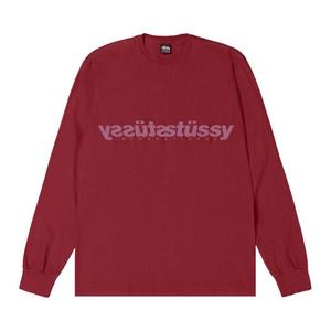 Футболка Stussy Mirror Long-Sleeve Tee, Wine