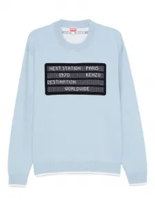 Шерстяной свитер KENZO, синий