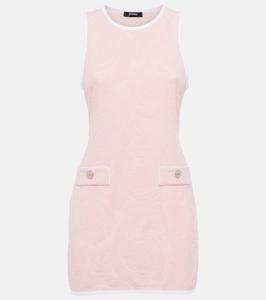 Мини-платье с тиснением Versace, Dusty Rose