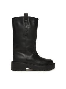 Ботильоны Tjw Leather Mid Tubular Boot EN0EN02834 Tommy Jeans, черный