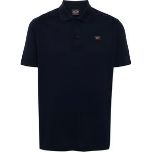 Поло с логотипом на заплатке Paul & Shark, синий