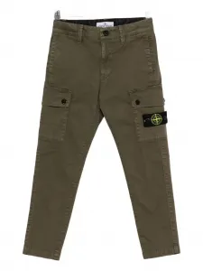 Брюки с карманами-карго Stone Island Junior, зеленый
