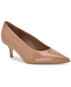 Женские туфли-лодочки Adalys с острым носком и невысоким каблуком Nine West, Dark Natural Patent