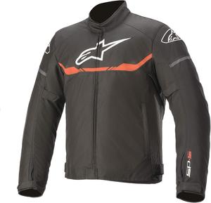 Куртка Alpinestars T-sp S Waterproof для мотоцикла, мужская, черный/флуо красный, Black/Red Fluorescent