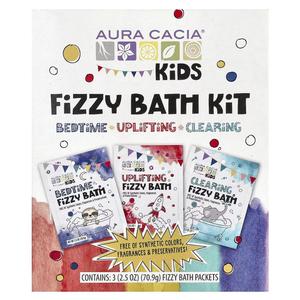 Детский набор для ванн с газировкой, разнообразие, 3 пакета по 2,5 унции (70,9 г) каждый Aura Cacia