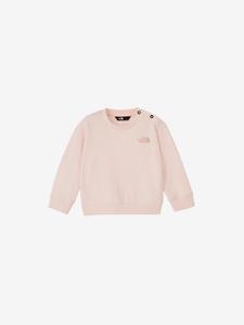 Толстовка с логотипом и круглым вырезом (детская) The North Face, цвет Pale Blossom