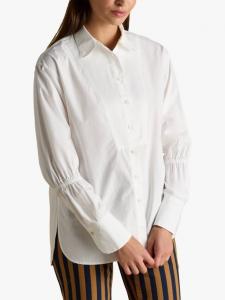 Блузка с длинными рукавами и сборками Joules, White