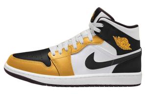 Кроссовки Air Jordan 1 Mid 'Yellow Ochre', желтый