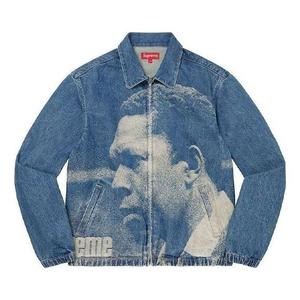 Куртка john coltrane a love denim harrington jacket 'teal white' Supreme, мультиколор