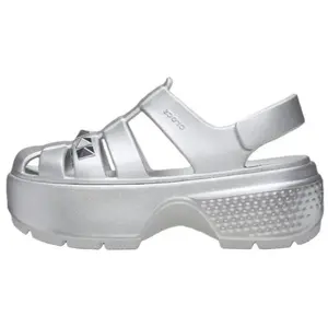 Сандалии Stomp Roman, женские, серебристые, 5,9 см Crocs, Silver