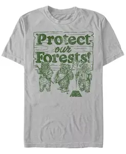Мужская футболка с коротким рукавом Protect Our Forest Fifth Sun, серебряный