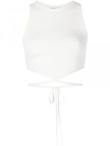 Alice + olivia укороченный топ Latia без рукавов, белый