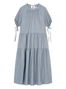 Ярусное платье с лентой Tomboy, серый