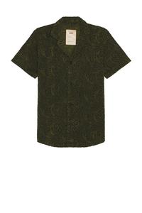 Рубашка Squiggle Cuba из махровой ткани Oas, темно-зеленый