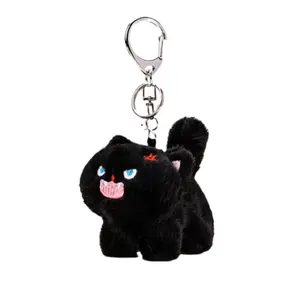 Кукла с пушистым мехом котенка подвеска высота 9см MIC RABBIT