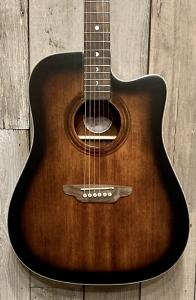 Акустическая гитара Luna Art Vintage Acoustic-electric Guitar - Distressed Vintage Brownburst