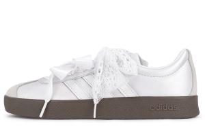 Adidas Женские скейтерские кроссовки Vl Court Classic Slip Resistant низкие Light Silver