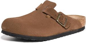 Мужские сабо Birkenstock Boston из вельвета, черный