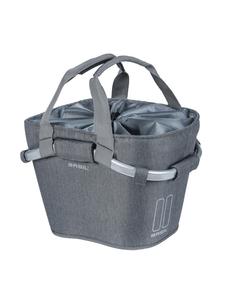 BASIL Передняя корзина на колесах "Carry All", Klickfix, цвет 2Day, серый