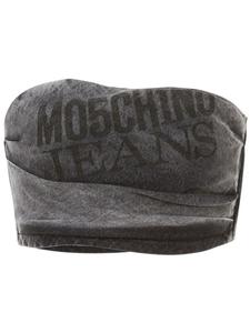 MOSCHINO JEANS укороченный джинсовый топ, серый