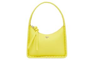 Мини-сумочка из телячьей кожи, женская, лимонного цвета Fendi, basic set (bag+dust bag)