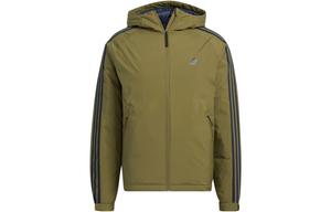 Пуховик Adidas Logo, зеленый