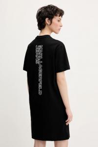 Хлопковое платье Karl Lagerfeld Jeans, черный