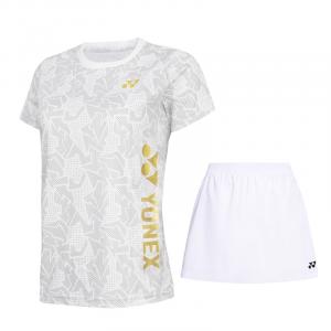 Женская футболка для бадминтона YONEX, белый
